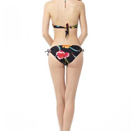 Womens Halter Bikini Set Boho Aztec Pattern..